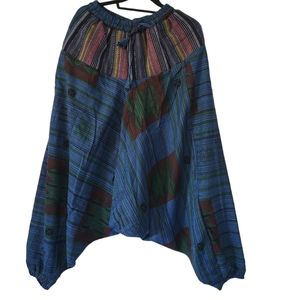 Unisex MultiStripe Harem Style Trouser One Size fit all.